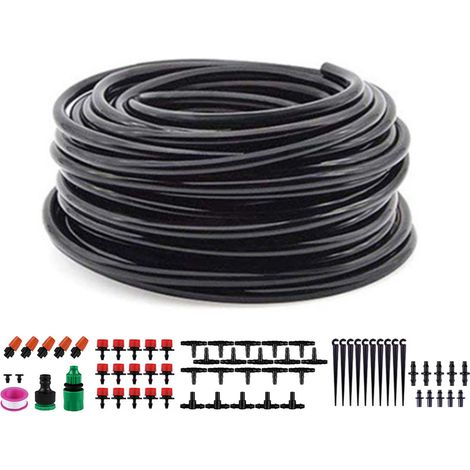 Kit d'arrosage automatique goutte à goutte pour jardin, système de micro-aspersion brumisation 20m (1/5)