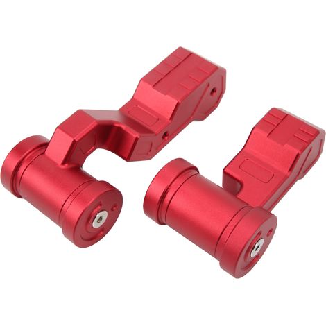 Deux kits de couvre-pommeau de levier de vitesse rouges pour Jeep Wrangler JK JKU 2011-2018 (1/5)