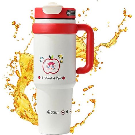 Botella de café a prueba de fugas, taza de viaje reutilizable, taza de acero inoxidable, botella moderna para beber con retención de temperatura y diseño a prueba de derrames para todo tipo de bebidas (1/5)