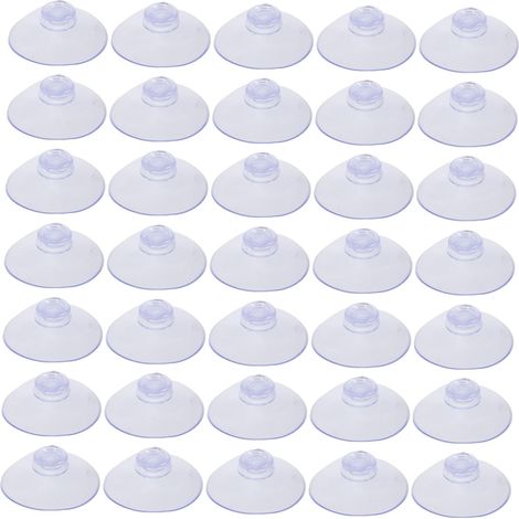100pièces Lot De Ventouses Transparentes Pour Verre Ventouses Puissantes Pour Fenêtres Et Salle De Bain Supports à Pour Meubles Et Objets (1/5)