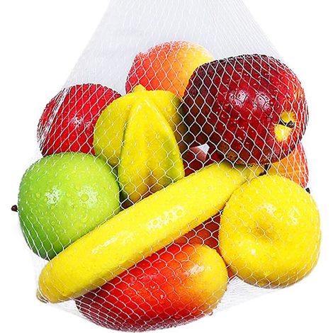Lebensechtes künstliches Obstset – 12 verschiedene Früchte für realistische Foto-Requisiten und HeimdekorationDB