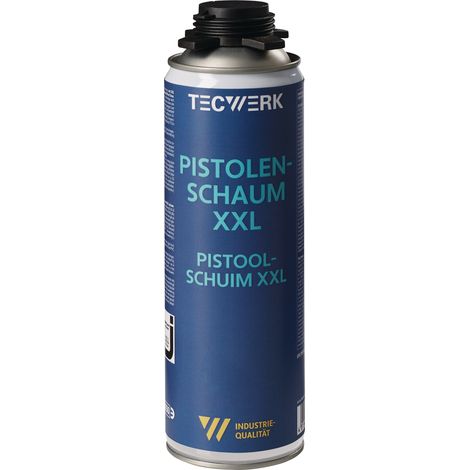 1K-Espuma  de pistola  XXL  500ml  B2  gris  sin  guantes  lata  TECWERK (1/3)