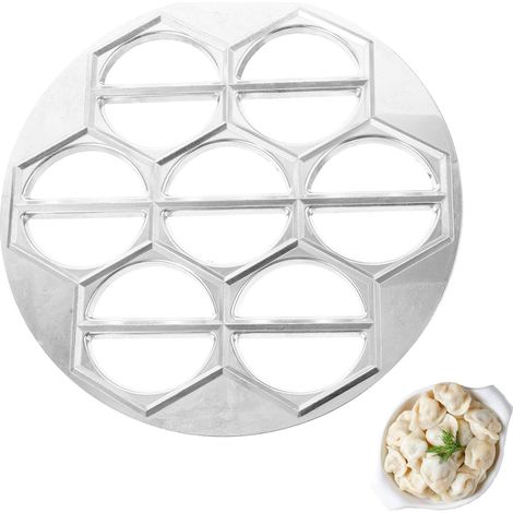 Dumpling Mould, Dumpling Molds, Dumplings Pie Ravioli Mould, Pelmeni Metal Mould, Manual Pasta Dumpling Machine, Bakery Tools, For Kitchen, Baking (14 Holes) (1/5)