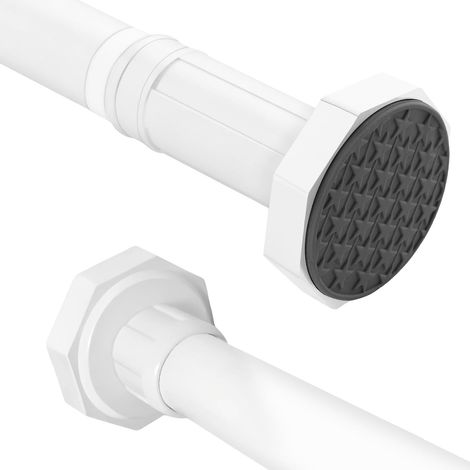 Barre télescopique réglable, 70-120 cm, tringle à rideau, sans perçage, barre de douche, sans perçage, tringle à rideau de douche, barres de serrage pour fenêtres, séparateurs de pièces et cuisines (1/5)