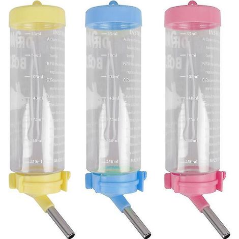 Bouteille suspendue en plastique et acier inoxydable pour animaux de compagnie (1/3)