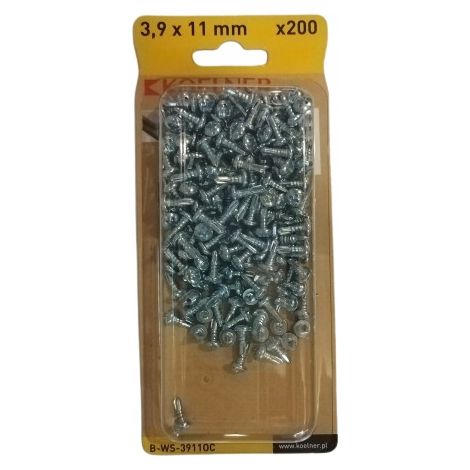Vite autofilettante WS fosfatata 3,9x11mm zincata, [OP 200] (1/4)