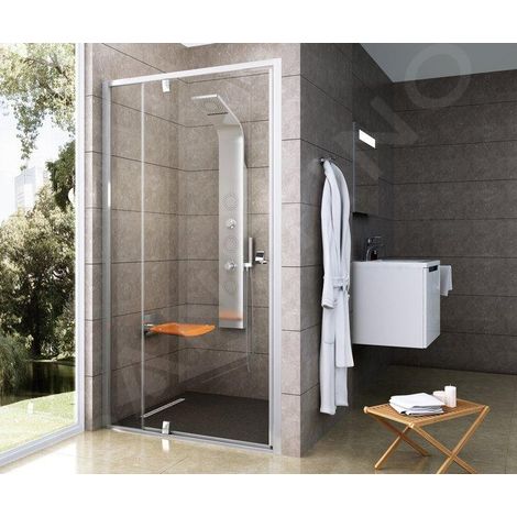 Ravak Pivot - Porte de douche 106-111 cm, verre satiné/clair 03GD0U00Z1 (1/5)