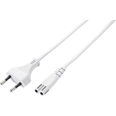 Cavo di rete Alimentazione Sygonix SY-5044236 Bianco 3.00 m