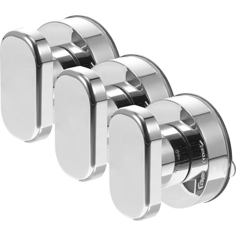de 3 poign es rondes argent es en ABS pour portes et tiroirs (1/5)