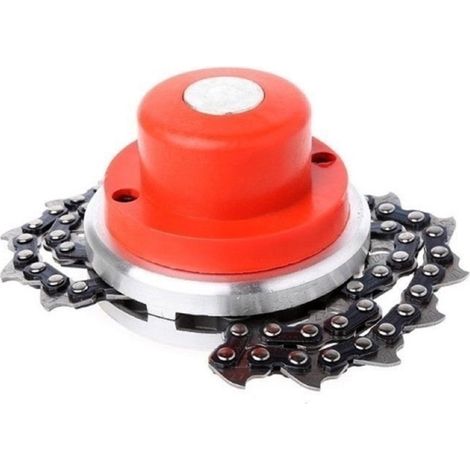 Tête De Coupe À Chaîne - Tête De Débroussailleuse Universelle En Acier 65Mn - Pour Débroussailleuses À Essence Moyennes - Diamètre De Fixation 25,4 Mm - 1 Pièce (1/4)