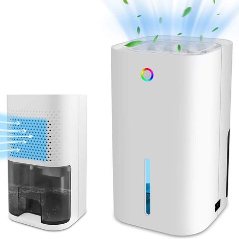 Elektrischer Luftentfeuchter, 850 ml, Luftentfeuchter, Feuchtigkeitsabsorber, Wassertank, tragbarer Mini-Luftentfeuchter für Zuhause, Badezimmer, Schlafzimmer, Büro, Schrank, Küche