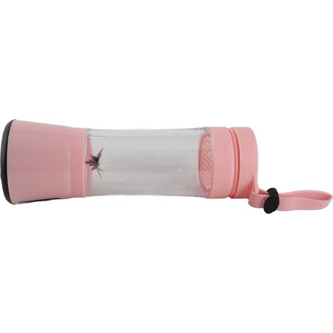 Batidora portátil recargable USB de 380 ml con 6 cuchillas de acero inoxidable, vaso para batidos de comida para bebés, modelo rosa PP PC ABS de 500 g. (1/5)