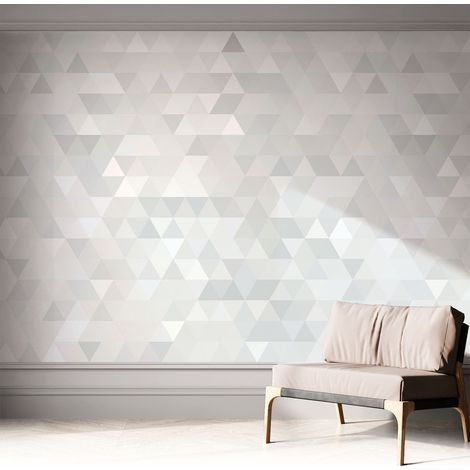 Fotomurale adesivo - murale da parete - Carta da parati autoadesiva - design parete moderno - Motivo grigio 312x219 cm (1/5)