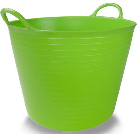 Giallo - Secchio da 25 litri in plastica flessibile con manici