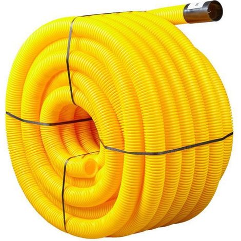 Gaine souple Tpc 40mm – Longueur 25m – Température max 90°C – Pour chantiers humides et espaces confinés – Elydan