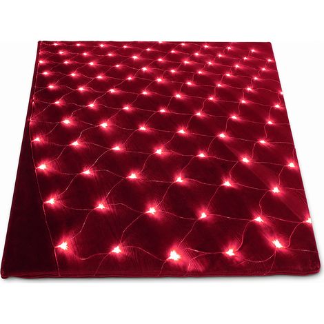 Filet Lumineux LED Rouge 24 V, 192 LED, Étanche pour Décoration Extérieure, Connecteurs Mâle/Femelle (1/5)
