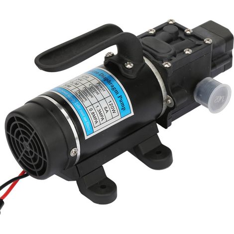 120-W-Elektrowasserpumpe, 10 l/min, selbstansaugende Membranpumpe für Hochdruckreiniger, 24 V/5 A (1/5)