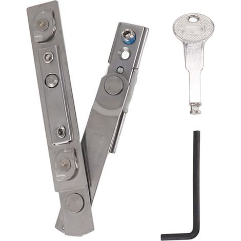 Charnière invisible à friction en acier inoxydable pour fenêtre à battant, pièces de rechange, largeur de fente : 14 mm (1/5)