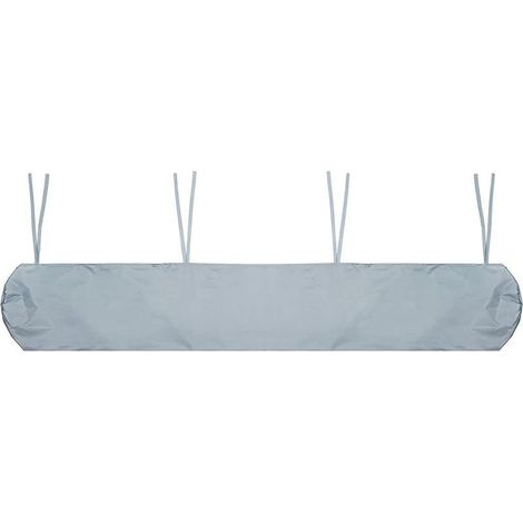 Housse de protection pour auvent gris 250 x 27 cm, 1 housse imperméable pour auvent, protection anti-poussière pour extérieur (1/4)