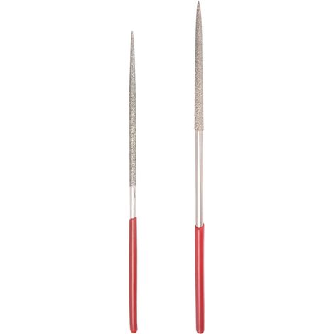 2mm x 100mm and 3mm x 140mm Round Diamond Needle File 150 Grit Set 7pcs (1/5)