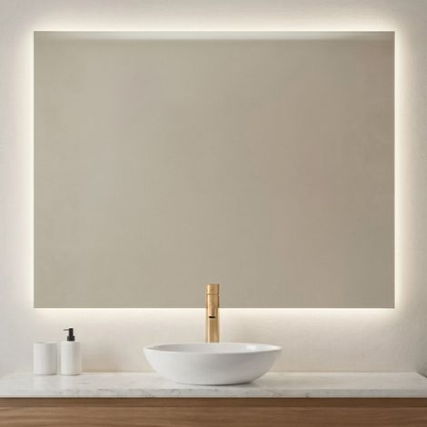 Specchio bagno retroilluminato 50x70 reversibile con luce naturale 4500K (1/4)