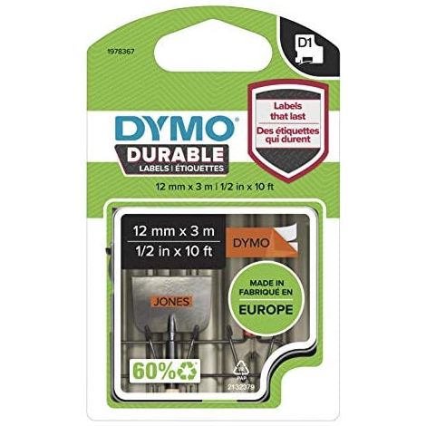 D1 DURABLE 12 MM X 3 M NEG/NAR (1/5)