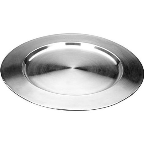Dessous D Assiette - Inox - 32 5 X 32 5 Cm - Lave Vaisselle Compatible - 1 Piece
