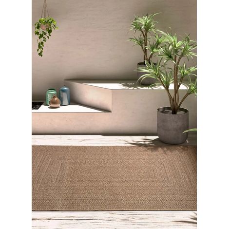 ATTICGO Tapis d'extérieur effet jute ACRA 01 Naturel 160x230 cm (1/5)