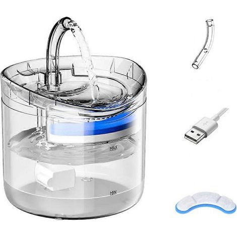 Extrem leiser, automatischer 2-Liter-Trinkbrunnen mit USB-Sensor für Katzen und Hunde (1/5)