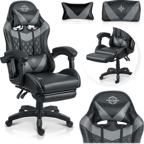 Sedia da gaming Sofotel Draknor II nera e grigia (1/5)