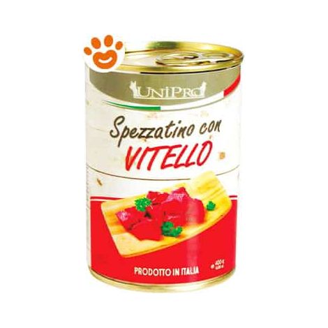 Unipro Dog Adult Spezzatino con Vitello - Lattina 400 Gr -