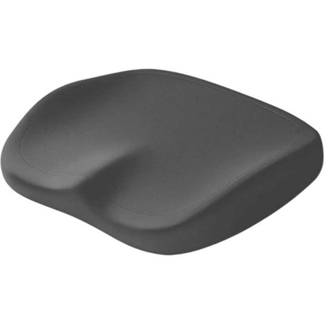 Coussin de siège, coussin de chaise en mousse à mémoire de forme, coussin de siège pour chaise de bureau - Coussin de siège auto - 40 x 37 x 5,5 cm noir (1/4)