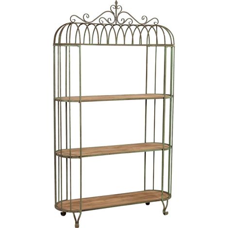Estantería jaula de hierro envejecida 120x42x205h cm (1/5)