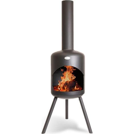 Chimenea de exterior Ambiance BonSelo negra 39 cm (1/3)