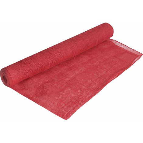 Rouleau de jute 160 x 500 cm Rouge vidaXL