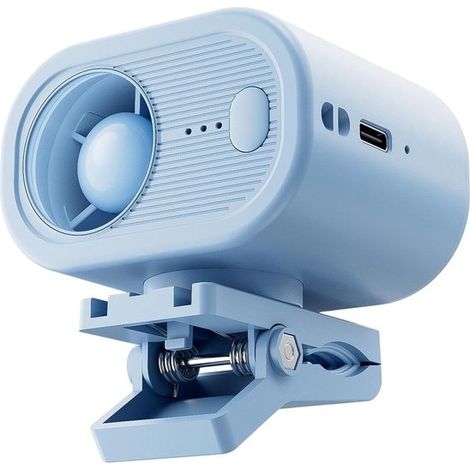 Ventilador de cuello con clip,Ventilador personal USB,pequeño dispositivo de refrigeración portátil,mini soplador de aire recargable y silencioso (1/5)