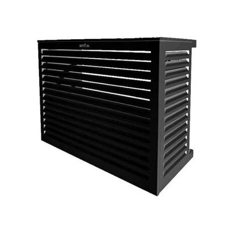 DECOCLIM - Cache unité extérieure en aluminium noir foncé taille S - 23AS9005