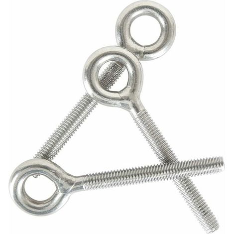 M8 Boulons à oeil, 304 Acier Inoxydable Boulon Anneau de Levage Soudés Fermés Vis à œil de Tige de Vis à Vis Résistant à La Corrosion 6PCS (1/5)