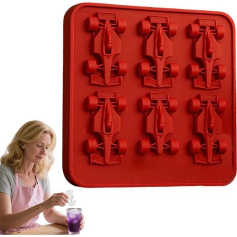 À Glace Pour Cocktails Bac Glaçons Cubes 6 Cavités En Silicone (1/5)