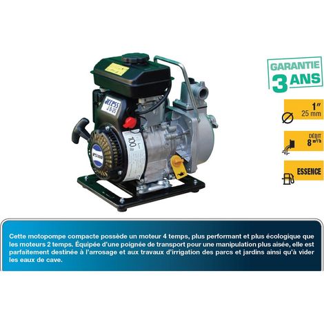 Worms - Motopompe AUTO Amorçante 133L/min ou 8m3/h - Access J8-25
