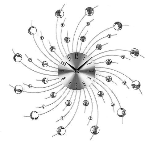Horloge murale à mouvement à quartz, design moderne, 50 cm