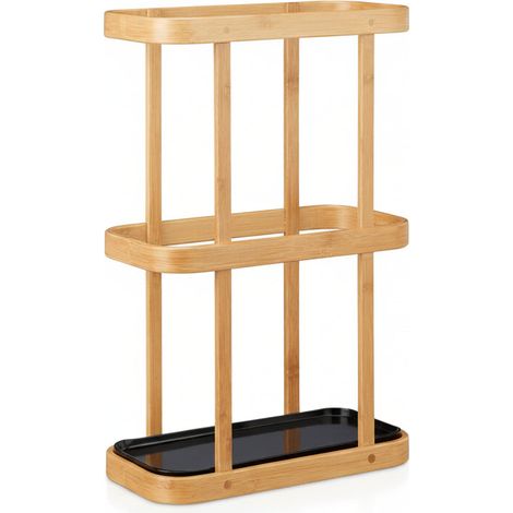 Paragüero de entrada de madera de bambú unidad de almacenamiento 130002216 (1/4)