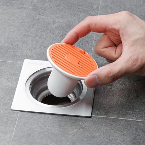 Couvercle de siphon de sol magnétique désodorisant 1,45" (Orange) (1/5)