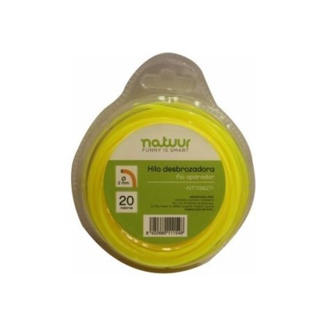 Hilo Desbrozador 2Mm Nyl Ama Rdo 20 Mt