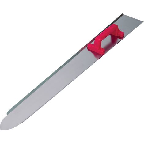 Taliaplast – Lisseuse de chape béton 100 x 12 cm – Lame inox convexe pour finition lisse – Conception légère pour chantiers humides