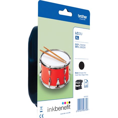 Cartucho de Tinta Original Brother LC-22UBK Negro
