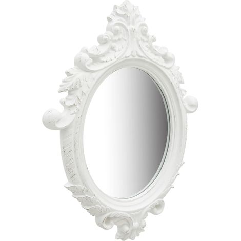 Maison Exclusive - Specchio da Parete Stile Castello 56x76 cm Bianco