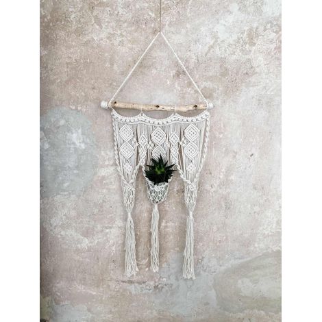 Macramé pour un pot de fleurs bunga (1/2)