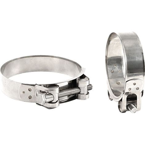 2 pièces colliers en acier inoxydable T-bolt, largeur 22mm pour diamètre 48-51mm - OUYLAF