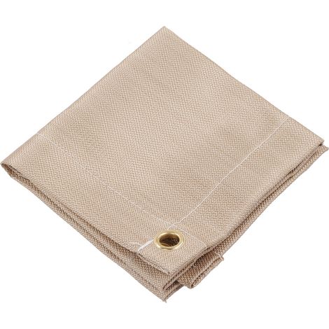 Tapis ignifuge en fibre de verre pour feu de camp, résistant aux hautes températures - Accessoire extérieur pour barbecue, camping et pique-nique - 30x30 cm